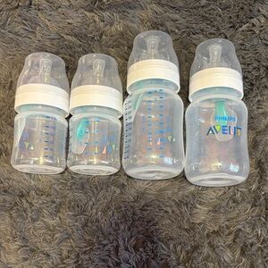 Philips Avent Baby Bottles - Blue and White
